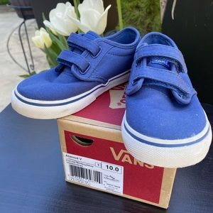 Navy/White Vans - Toddler Boy size 10 w/box